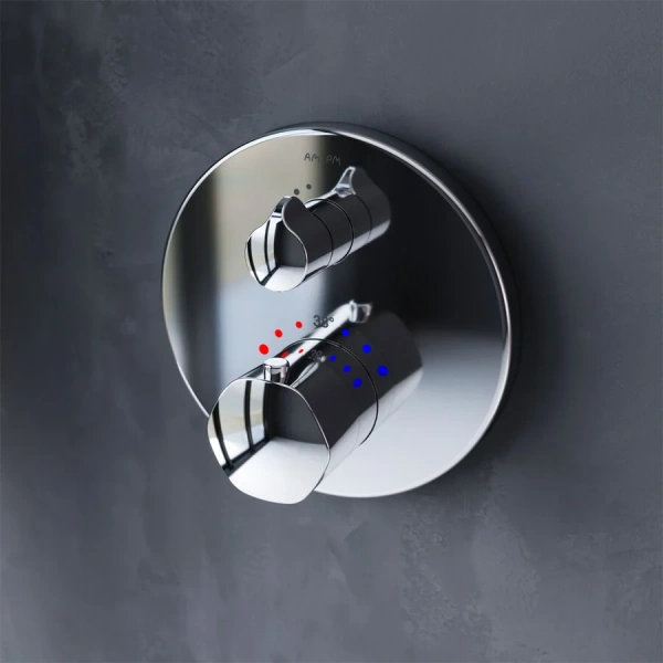 Смеситель для душа термостатический AM.PM Gem F9075600 (детальная фотография), современные, hi-tech