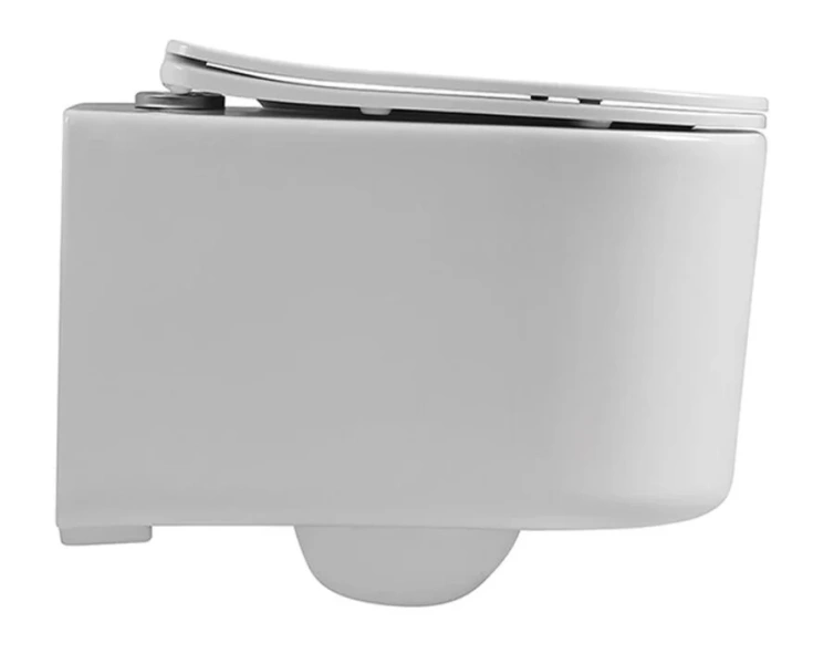 Унитаз подвесной Акватек Мия белый AQ2004T-00 (детальная фотография), без бачка, со скрытым бачком