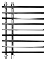 Полотенцесушитель водяной Ника Bamboo 80x70 см хром