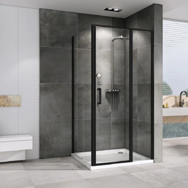 Душевой уголок Abber Sonnenstrand 120х90 см профиль черный AG04120BS-S90B (детальная фотография), черные