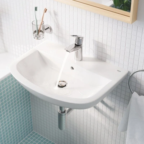 Смеситель для раковины Grohe BauLoop однорычажный 23335001 (детальная фотография), современные, hi-tech