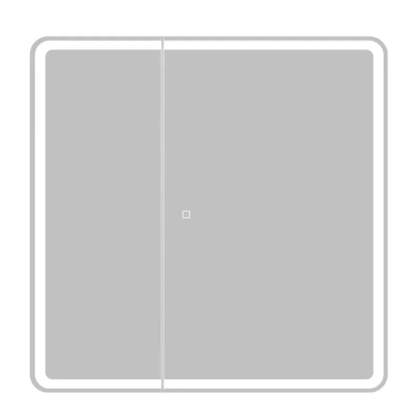 Зеркальный шкаф с подсветкой BelBagno Marino 80 см с сенсорным выключателем SPC-MAR-800/800-2A-LED-TCH  (детальная фотография)