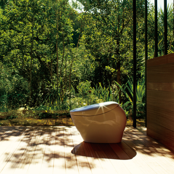 Унитаз напольный TOTO Neorest с электронным сиденьем CS901VR#NW1 (детальная фотография), современные, hi-tech, круглые