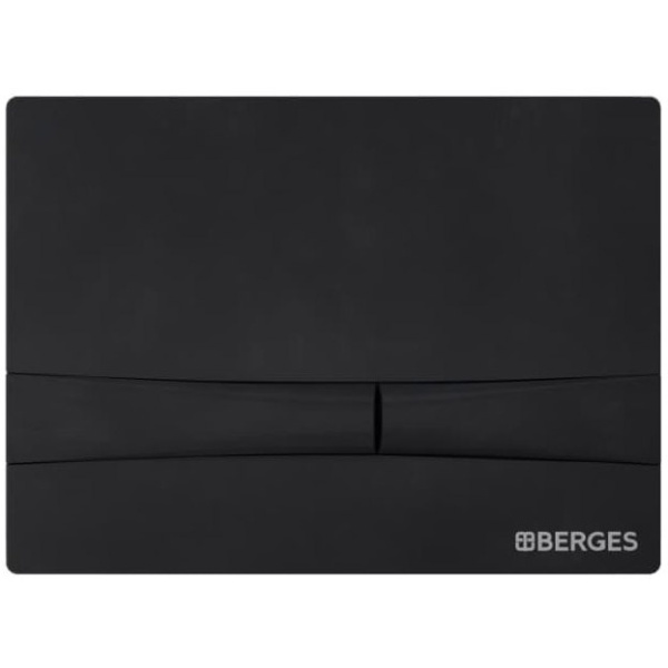 Клавиша смыва BERGES Novum F5 черная Soft Touch 040055 (детальная фотография)