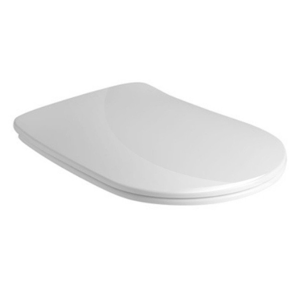 Крышка-сидение с микролифтом Kerasan Nolita белая глянцевая 539101 (детальная фотография)