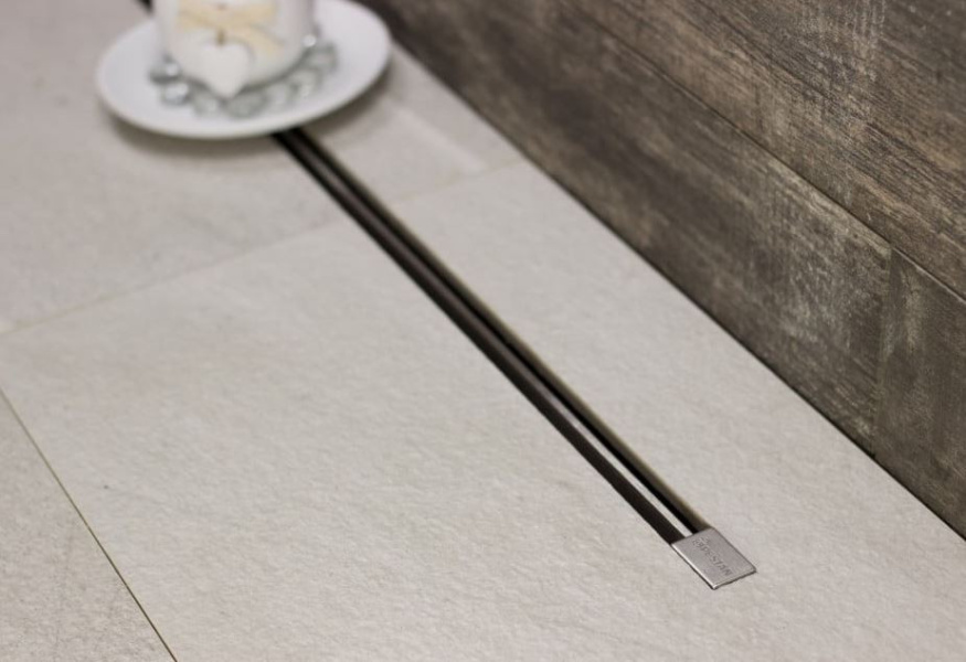 Душевой лоток Pestan Confluo Slim Line 75 см хром матовый 13100034 (детальная фотография), нет в наличии