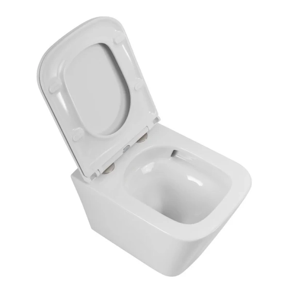Унитаз подвесной BelBagno Ardente-R безободковый BB520CH-TOR (детальная фотография), современные, hi-tech, прямоугольные