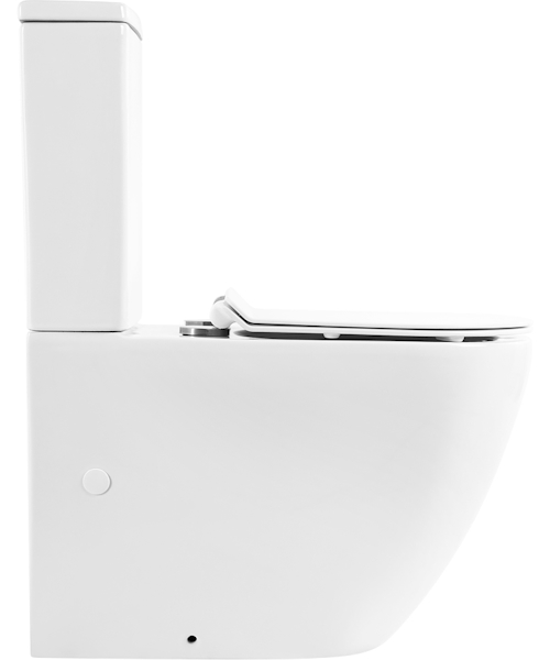 Унитаз компакт Belbagno Sfera-R BB2141CPR безободковый (детальная фотография), с бачком