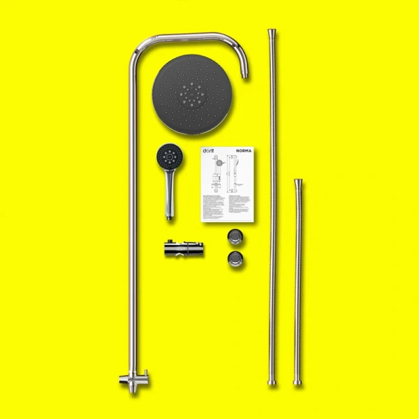 Душевая стойка Dorff Norma с тропическим душем D0710000 (детальная фотография), в наличии