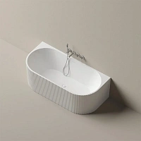 Aкриловая ванна Sancos Vivia FB25 пристенная, 170 х 80 см, белый