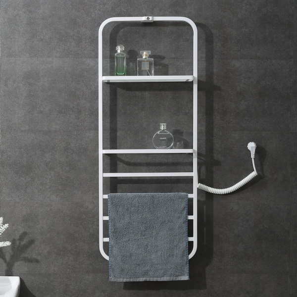 Полотенцесушитель электрический Black&White Moon 40x101 см белый матовый 337WN (детальная фотография), белыe