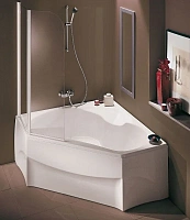 Ванна акриловая Jacob Delafon Bain Douche E6220-00/E6219-00, 135 x 135 см, с регулируемыми ножками, левая/правая