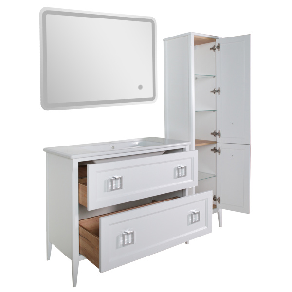 Зеркало с подсветкой ASB-Woodline Марика 105 см прямоугольное 12220 (детальная фотография), полотно