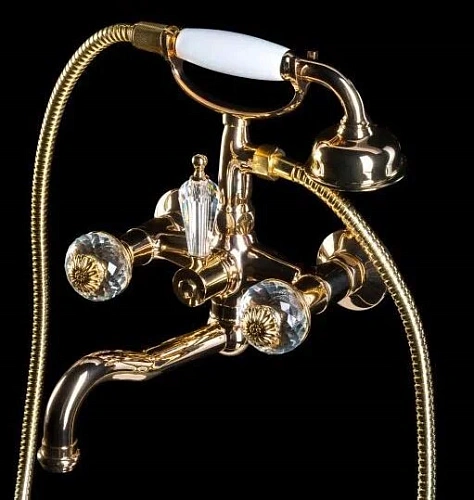 Смеситель для ванны Boheme Flora двухвентильный - фото 3