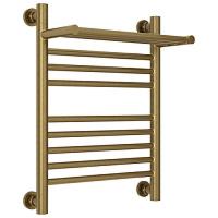 Полотенцесушитель водяной, с полкой цвет состаренная бронза Сунержа Богема+ 500х400