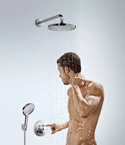 Верхний душ Hansgrohe Croma 26465000 (детальная фотография), хром