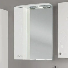 Зеркальный шкаф с подсветкой Акватон Лиана 1A166202LL01 65 см с розеткой