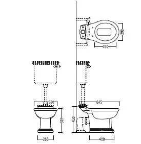 Бачок для унитаза высокий Devon&Devon New Etoile IBCANET (детальная фотография), по запросу index_2