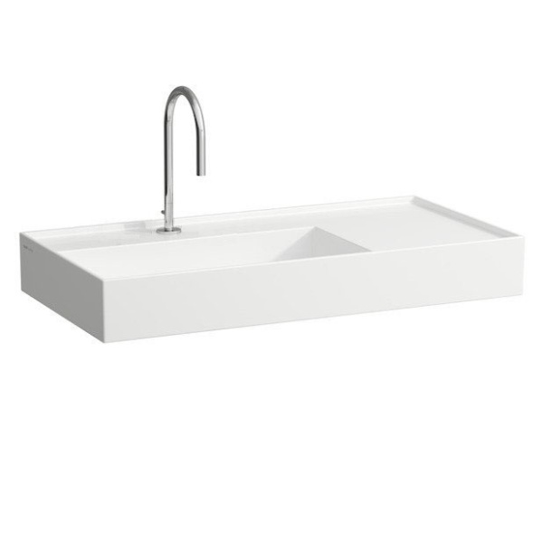 Раковина Laufen Kartell 90 см полка справа 8.1033.8.000.111.1 (детальная фотография)