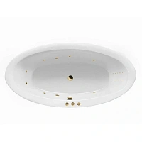 Ванна гидромассажная Excellent Lumina Smart Nano 190 x 95 см, белый/золото, WAEX.LUM19.SMARTNANO.GL