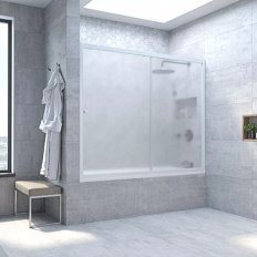 Душевая шторка на ванную стекло сатин Vegas-glass ZV 160 10