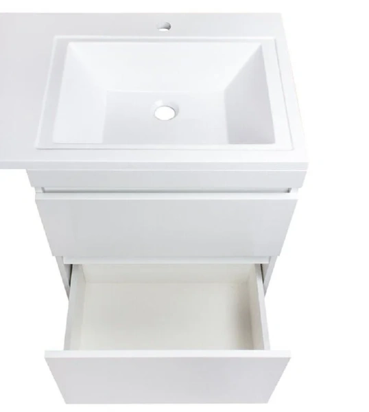 Тумба с раковиной напольная Style Line Даллас СС-00000 120 см с ящиками (детальная фотография), напольная, пристенная