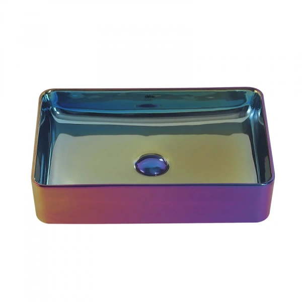 Раковина Abber Rechteck 51 см хамелеон AC2207Regen (детальная фотография), накладные (на столешницу), пристенные