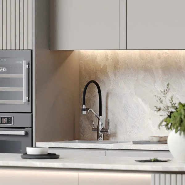 Смеситель для кухни Sancos Orta хром SC4008CH (детальная фотография), хром, комбинированные