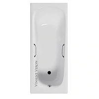 Чугунная ванна Vinsent Veron Concept VCO1507042H, 150 x 70 см, с отверстиями под ручки, цвет белый
