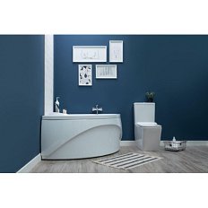 Ванна акриловая Aquanet Fregate 120x120 см с каркасом