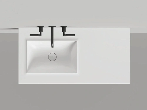 Раковина Salini Onda Edge Square 200 см покраска по RAL полностью - фото 1