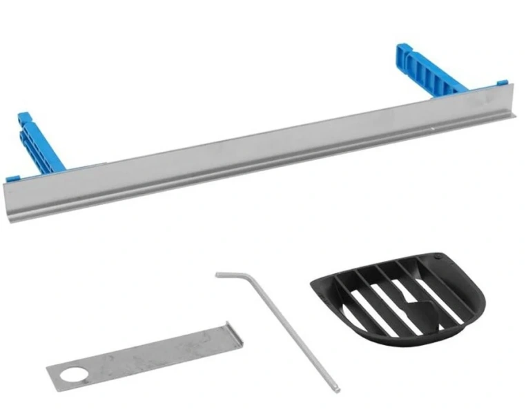 Душевой трап Geberit Duofix 50 см металл 111.580.00.1 (детальная фотография), для монтажа в пол, для монтажа в стену