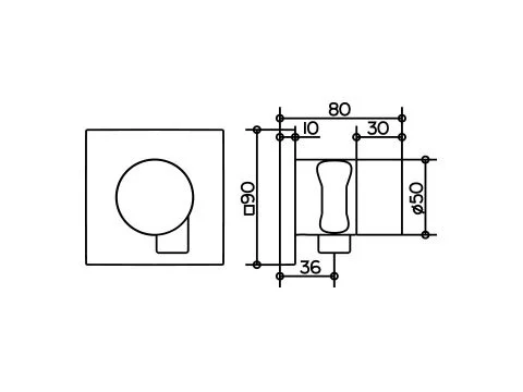 Запорный вентиль Keuco IXMO 59557 010202 (детальная фотография), в наличии
