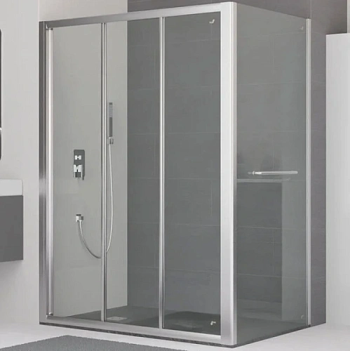 Душевая перегородка RGW Z-050-1 70 см профиль хром, стекло прозрачное - фото 1