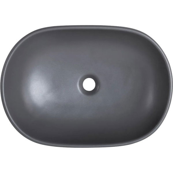 Раковина BelBagno 60 см накладная серая матовая BB1084-H311 (детальная фотография), керамические