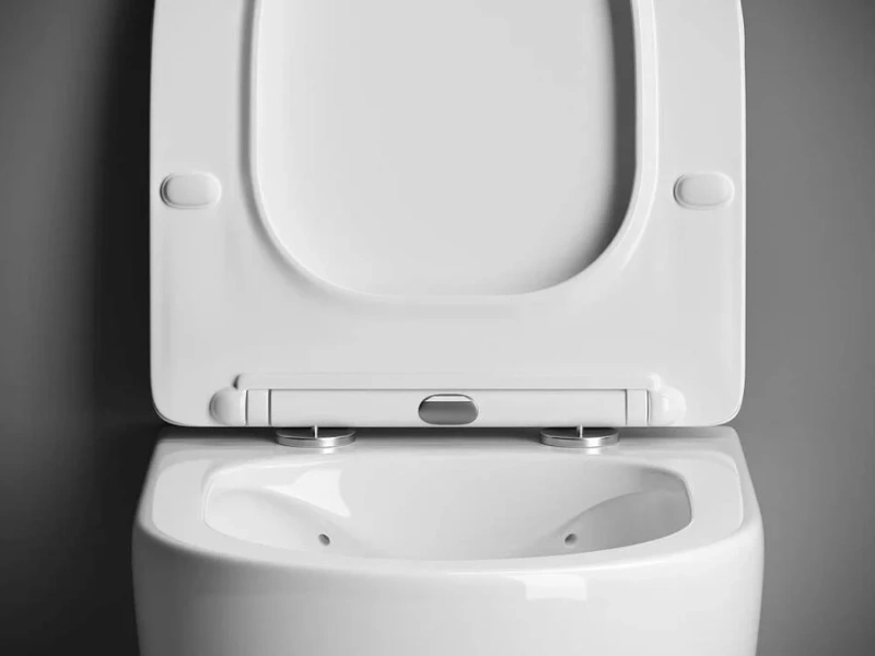 Унитаз подвесной Ceramica Nova Mono с сиденьем микролифт CN1905 (детальная фотография), круглой формы