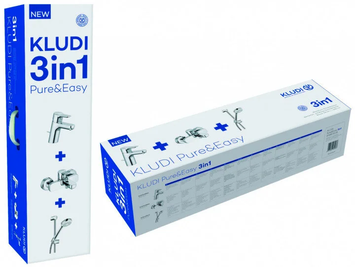 Душевой комплект Kludi Pure&Easy хром 376850565 (детальная фотография), современные, hi-tech
