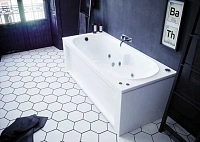Ванна акриловая Акватек Лея 170x75 см с фронтальным экраном, слив слева
