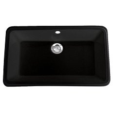 Раковина встраиваемая 53х33 см, цвет чёрный, Devon&Devon York