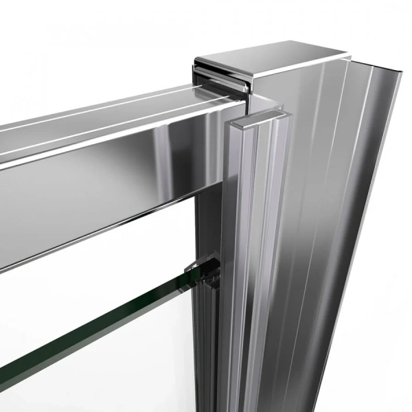 Душевая дверь в нишу Vincea Intra VDP-1I8090 90 см хром (детальная фотография), недорогие, в нишу, стеклянные