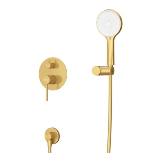Душевой комплект Cezares Relax брашированное золото RELAX-DSET-BORO (детальная фотография), душевые комплекты, наборы