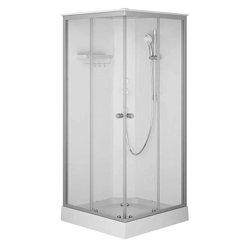 Душевая кабина Am.Pm X-Joy 90x90 см профиль хром стекло прозрачное - фото 1