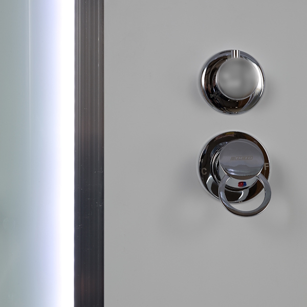 Душевая кабина Deto EM 170x90 см с крышей EM4517 (детальная фотография), с раздвижными дверьми