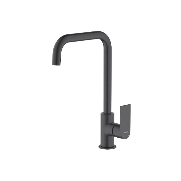 Смеситель для кухни Акватек Лира черный AQ1480MB (детальная фотография)