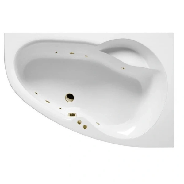 Ванна гидромассажная Excellent Newa Soft 160 x 95 см, правая, белый/бронза, WAEX.NEP16.SOFT.BR (детальная фотография)
