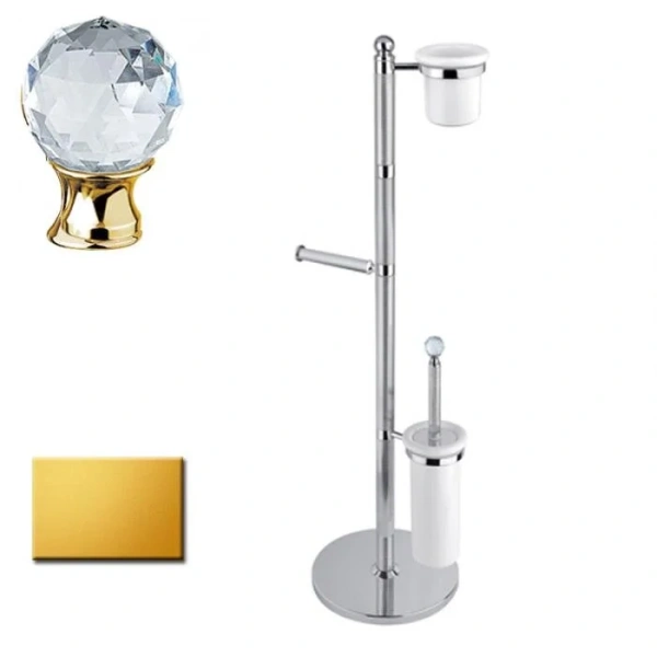 Стойка для ванной Cezares Olimp хром, фурнитура Swarovski OLIMP-WCS-01-Sw (детальная фотография) index_1