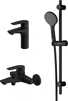 Душевой комплект Am.Pm Gem черный матовый