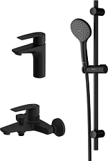 Душевой комплект Am.Pm Gem черный матовый