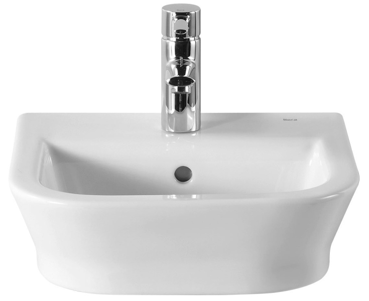 Раковина Roca The Gap 45 см с 1 отверстием для смесителя 327477000 (детальная фотография)