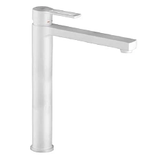 Смеситель для раковины Paffoni Ringo высокий, белый матовый